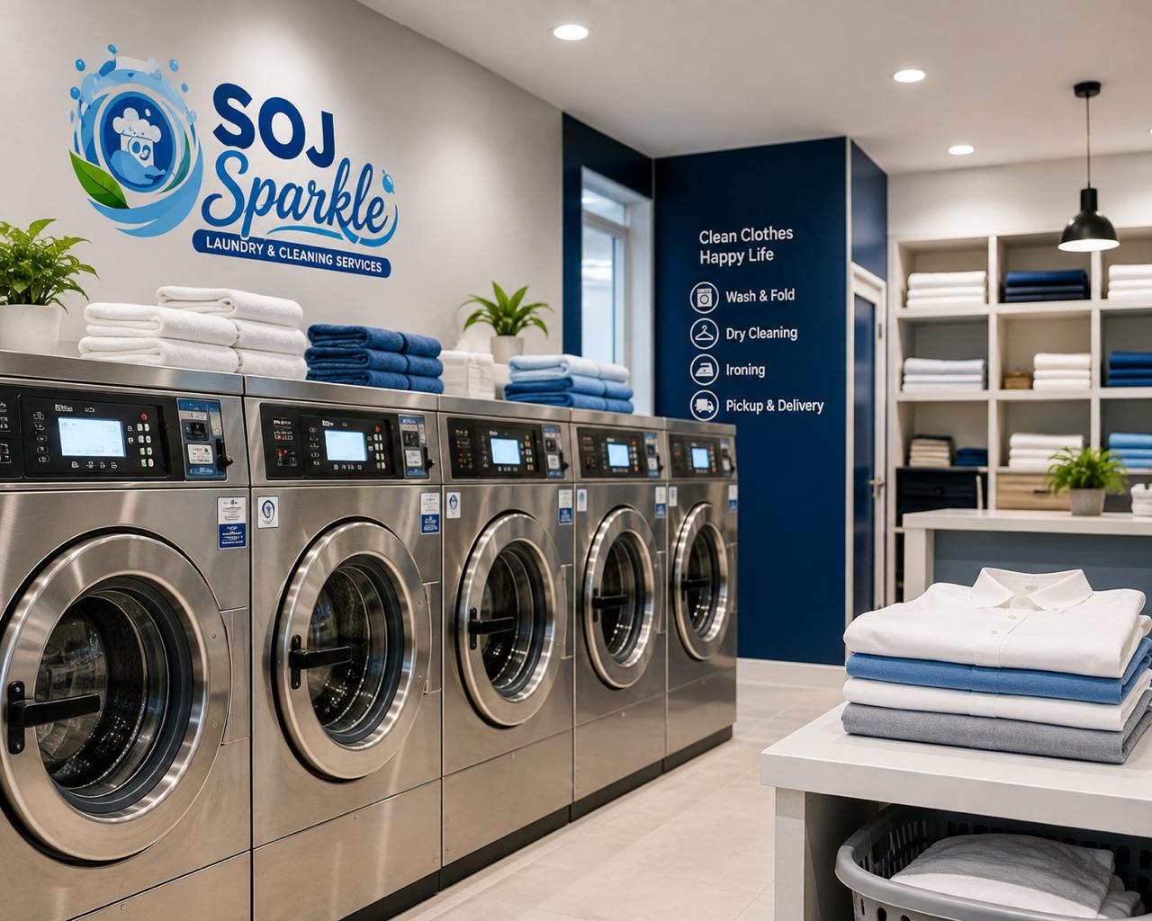 SOJ Sparkle laundry facility